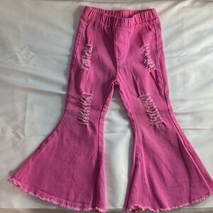 Girls Pink Bell Bottoms